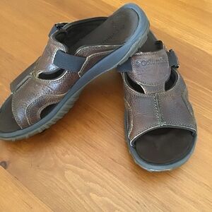 NWOT. Columbia Leather Sandals, Men’s, Size 8, Women’s size 9